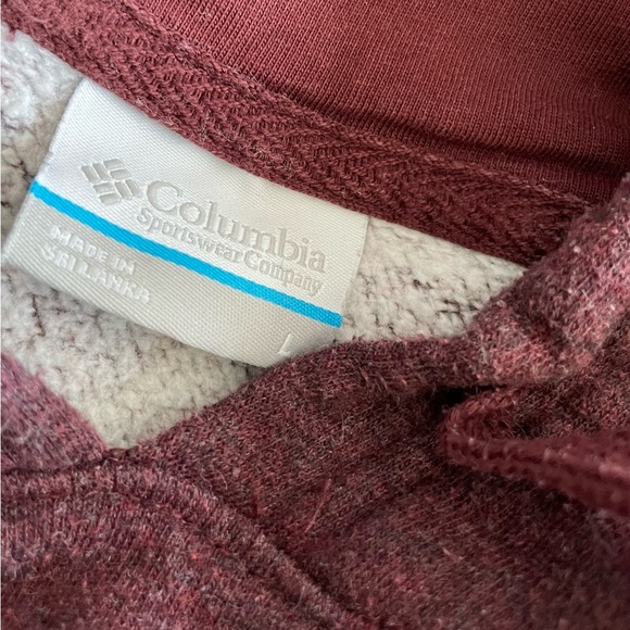 Columbia Hoodie in Maroon with Nature Print - Picture 4 of 6